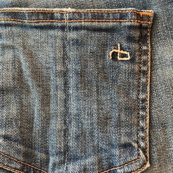 Rag & Bone Blue Ankle Zip Jeans Distressed Skinny Women’s Size 25 - Picture 14 of 16